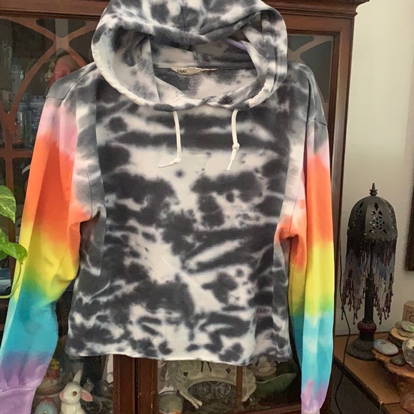 hippy laundry Tops - Tye dye hippy laundry sweatshirt with hood